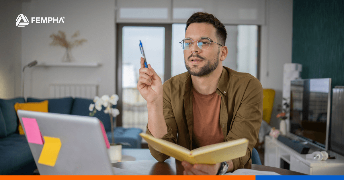 Estudiante aprendiendo un nuevo idioma con beneficios exclusivos de Fempha – programas de idiomas con descuentos para asociados.