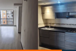 Fachada de apartamento moderno en Chía, conjunto Parque de las Flores II, rodeado de zonas verdes.