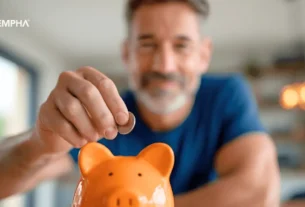 Imagen informativa de Fempha sobre cómo comenzar a ahorrar, destacando los tres tipos de ahorro y los pasos para afiliarse fácilmente.