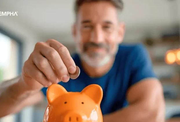Imagen informativa de Fempha sobre cómo comenzar a ahorrar, destacando los tres tipos de ahorro y los pasos para afiliarse fácilmente.